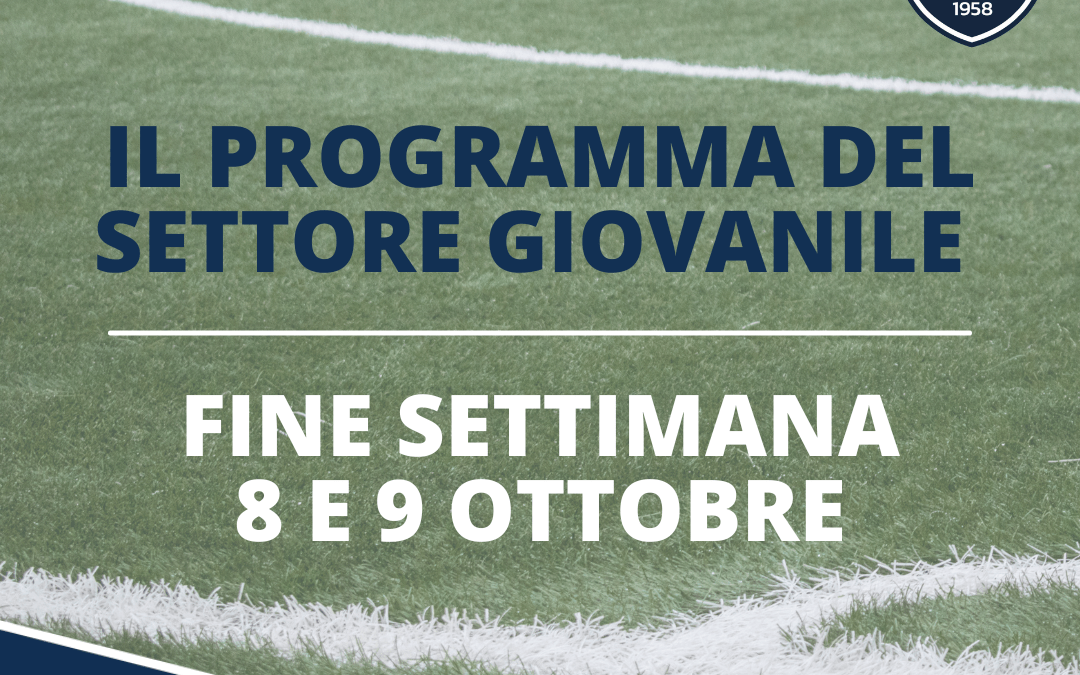 Il programma del fine settimana: 8 e 9 ottobre 2022